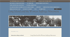 Desktop Screenshot of longislandwomansuffrage.com